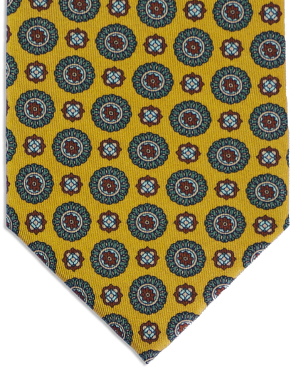 Lusso Medallion - 6-fold Krawatte aus Seide