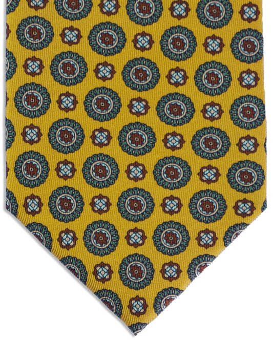 Lusso Medallion - 6-fold Krawatte aus Seide