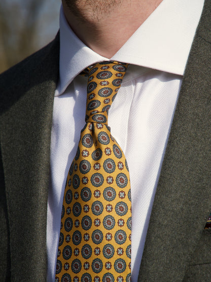 Lusso Medallion - 6-fold Krawatte aus Seide